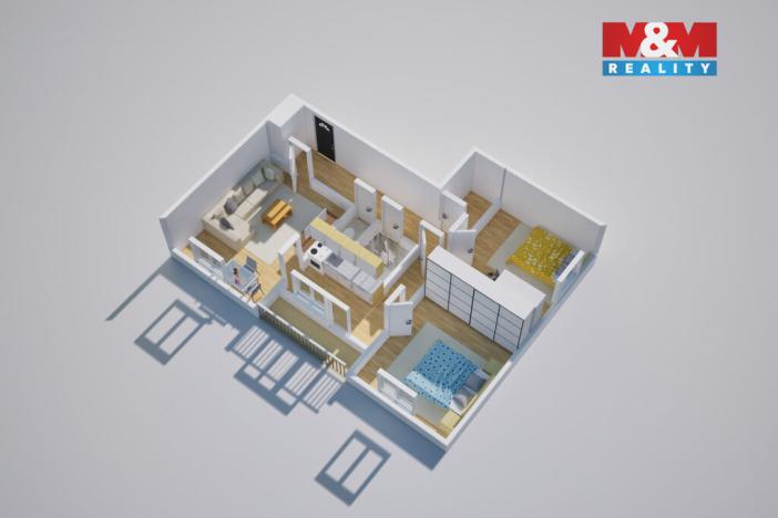 Prodej bytu 3+1, Ústí nad Labem - Severní Terasa, Jana Zajíce, 71 m2