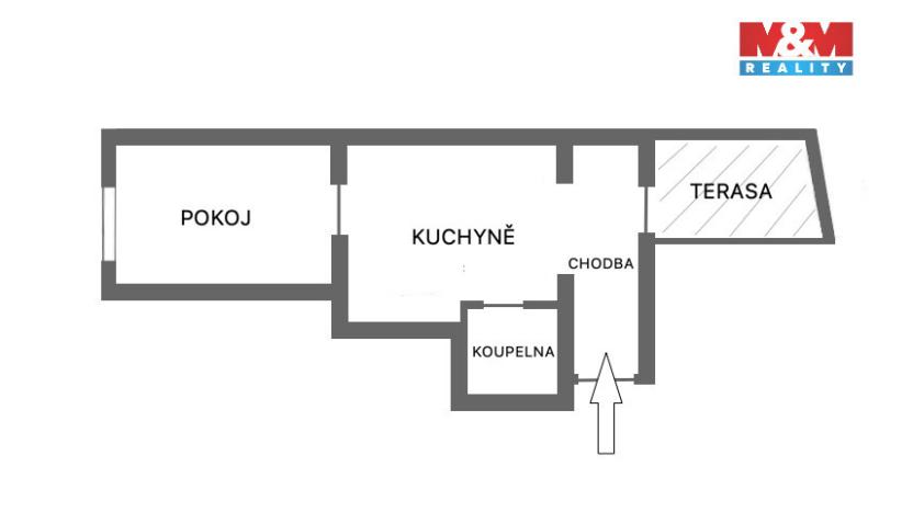 Prodej bytu 1+1, Brno - Černovice, Šestákova, 29 m2