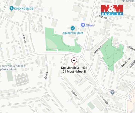 Pronájem komerční nemovitosti, Most, Kpt. Jaroše, 29 m2