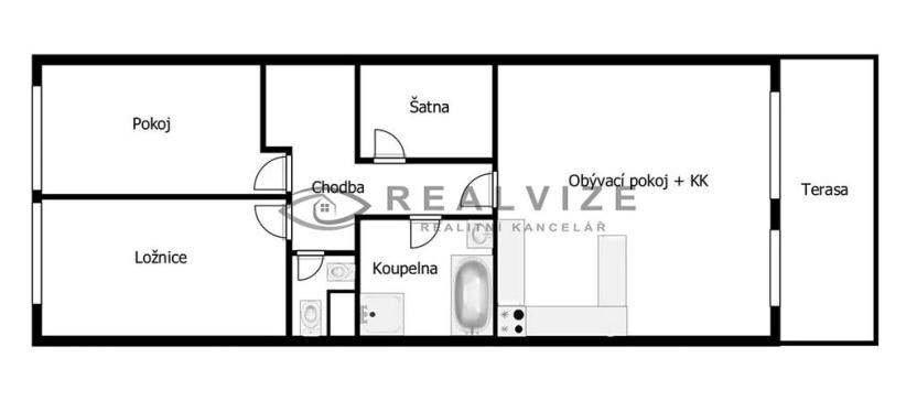 Pronájem bytu 3+kk, České Budějovice, Pasovská, 84 m2