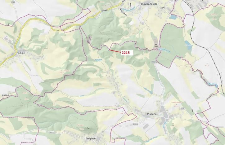 Dražba lesa, Písečná, 548 m2