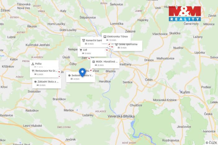 Prodej pozemku pro bydlení, Tišnov - Pejškov, 1463 m2