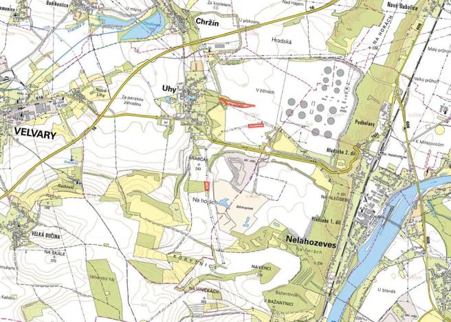 Prodej pole, Uhy, 25049 m2