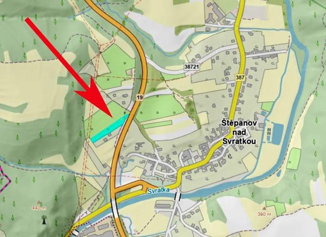 Prodej pozemku pro bydlení, Štěpánov nad Svratkou, 3802 m2