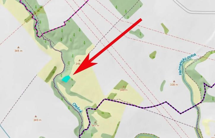 Prodej lesa, Rouchovany, 1620 m2