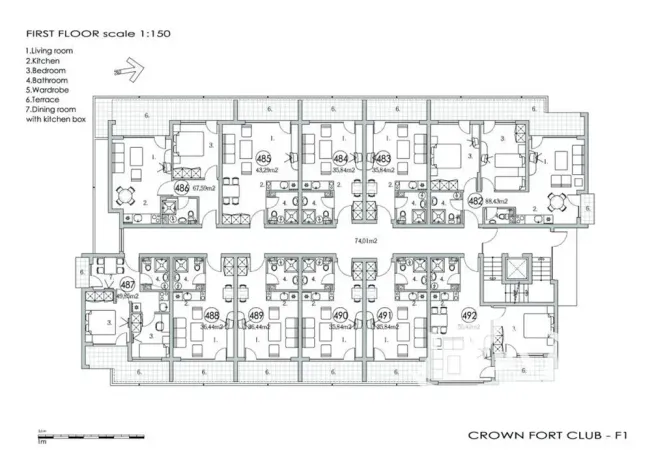 Prodej bytu 2+kk, Sveti Vlas, Bulharsko, 56 m2