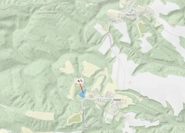 Dražba lesa, Dobřeň, 6871 m2