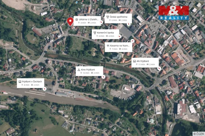 Pronájem bytu 1+kk, Frýdlant, Míru, 22 m2