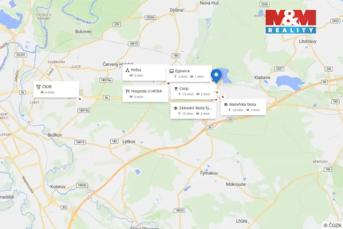 Prodej pozemku pro bydlení, Ejpovice, 375 m2