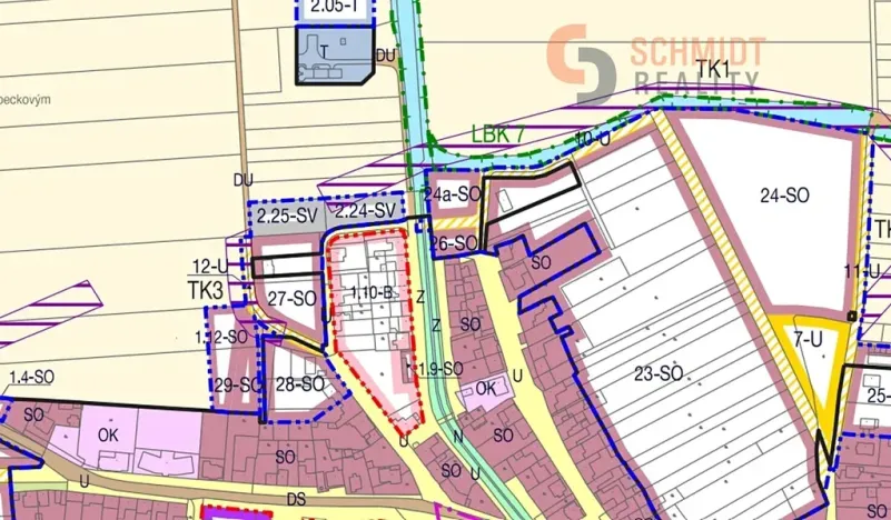 Prodej komerčního pozemku, Dolní Dunajovice, Boční, 1550 m2