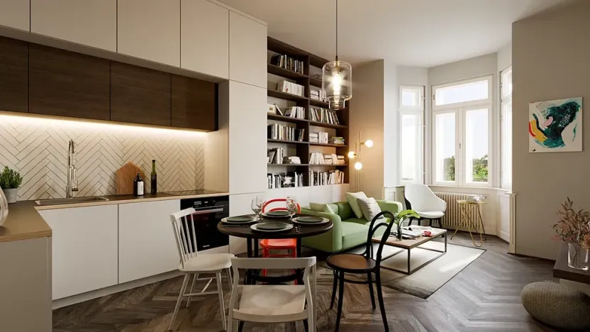 Pronájem bytu 2+kk, Praha - Vinohrady, 49 m2