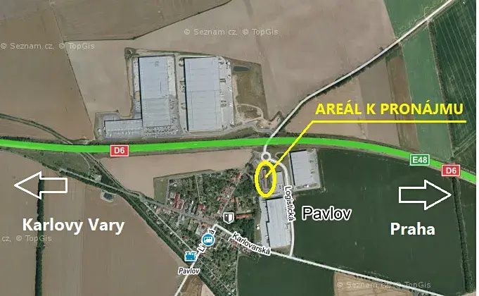 Pronájem výrobních prostor, Pavlov, 5626 m2