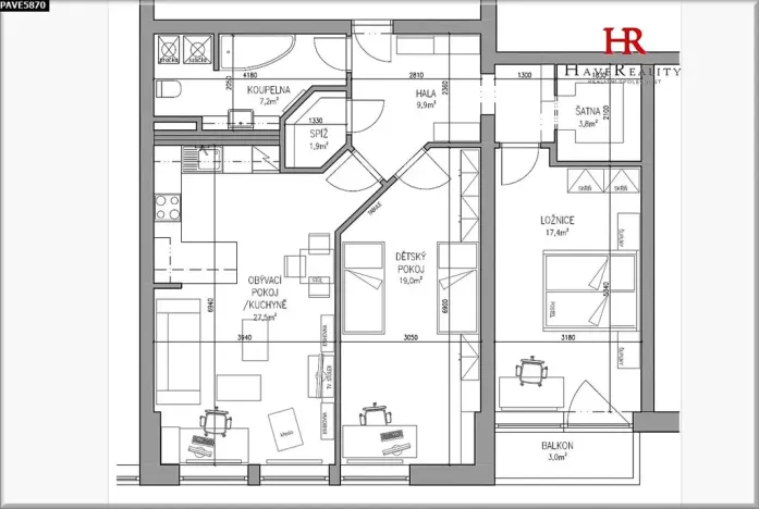 Pronájem bytu 3+kk, Benešov, Jiráskova, 90 m2