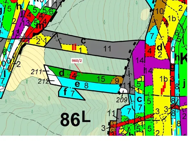 Dražba lesa, Psárov, 7607 m2
