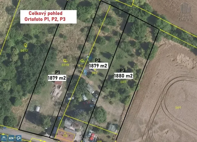 Prodej pozemku, Kozomín, 1880 m2