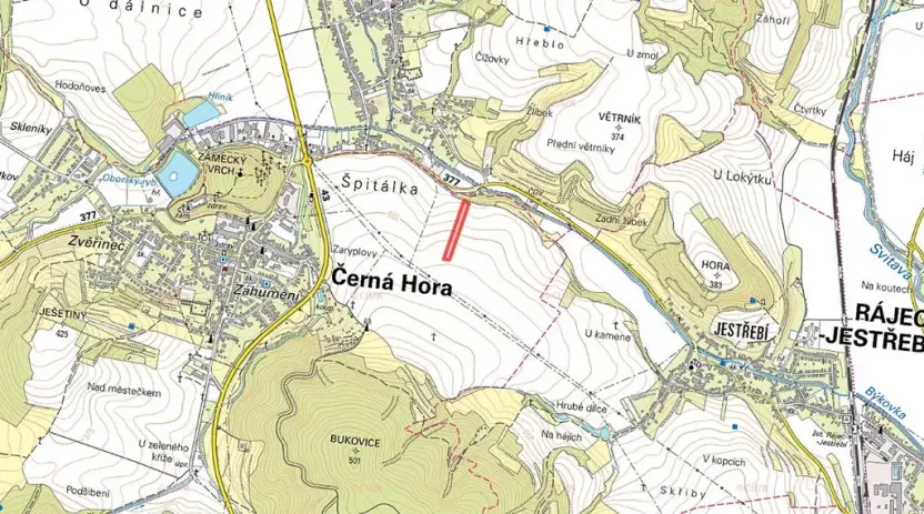 Prodej pole, Černá Hora, 5001 m2