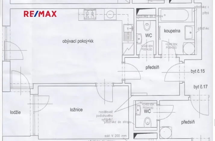 Pronájem bytu 2+kk, Praha - Bohnice, Pekařova, 48 m2