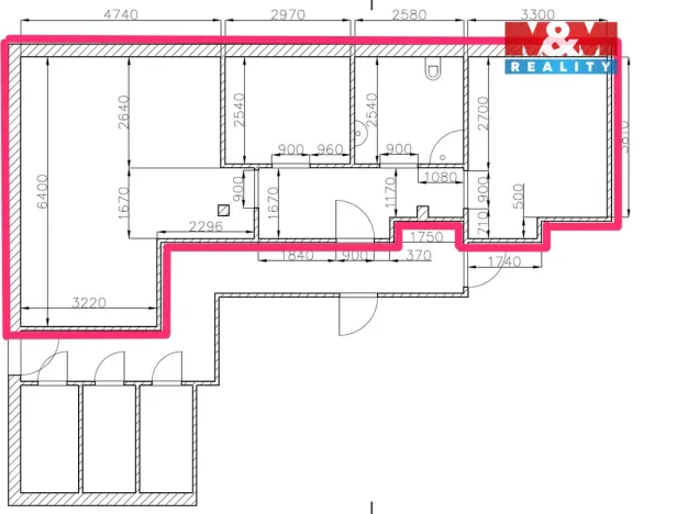 Pronájem bytu 3+kk, Králova Lhota, 63 m2