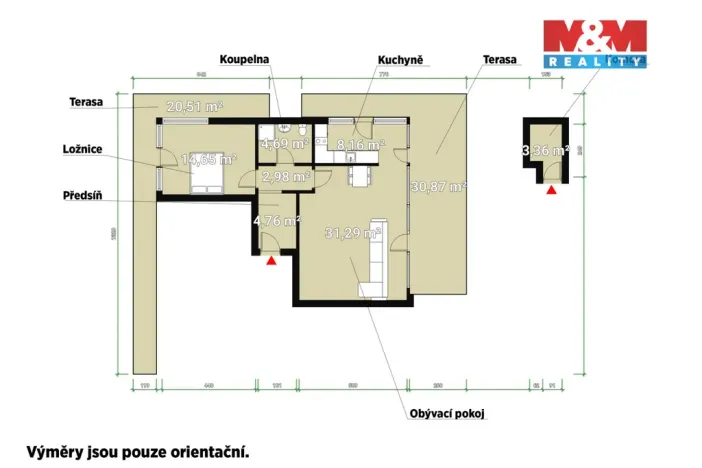 Prodej bytu 2+kk, Plzeň, Stehlíkova, 66 m2