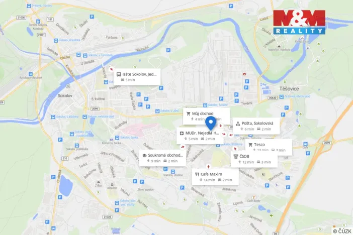 Prodej bytu 2+1, Sokolov, Křižíkova, 48 m2