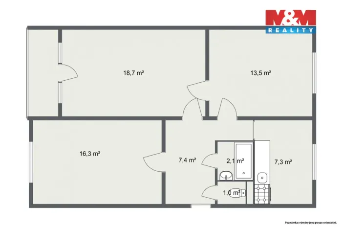 Prodej bytu 3+1, Nová Role, Rolavská, 67 m2