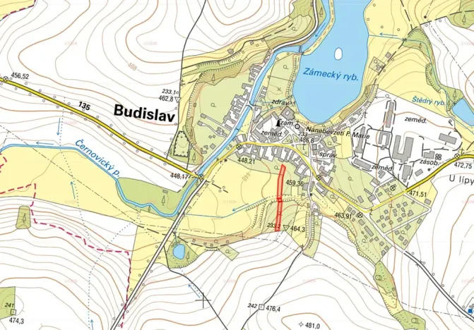 Prodej pozemku pro bydlení, Budislav, 2511 m2