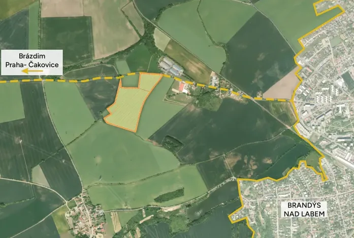 Prodej pole, Brandýs nad Labem-Stará Boleslav, 100563 m2