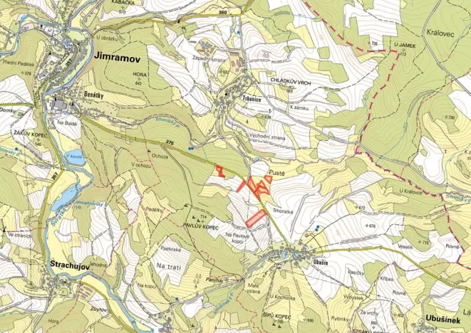 Prodej pole, Jimramov, 25411 m2