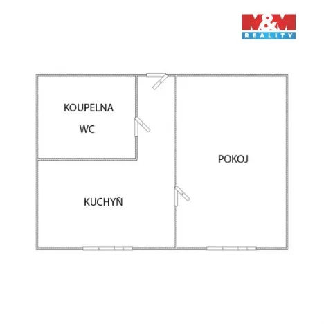 Pronájem bytu 1+1, Ostrov, Kollárova, 34 m2