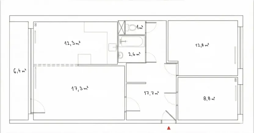 Pronájem bytu 3+kk, Teplice, Trnovanská, 73 m2