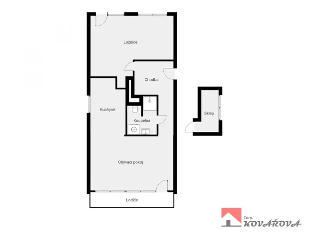 Prodej bytu 2+1, Kralupy nad Vltavou, 78 m2