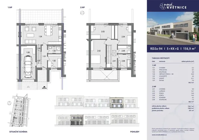 Prodej rodinného domu, Květnice, Devětsilová, 152 m2
