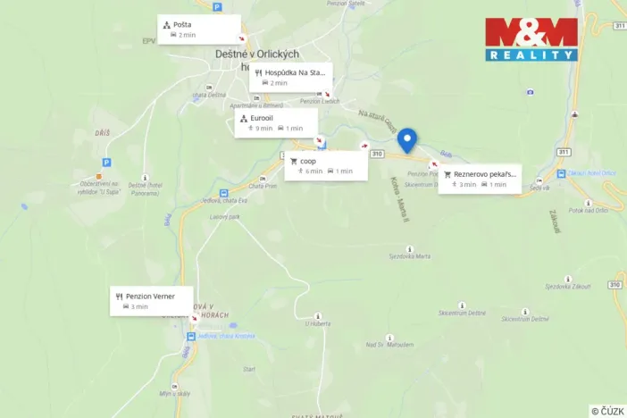 Prodej bytu 1+1, Deštné v Orlických horách, 31 m2
