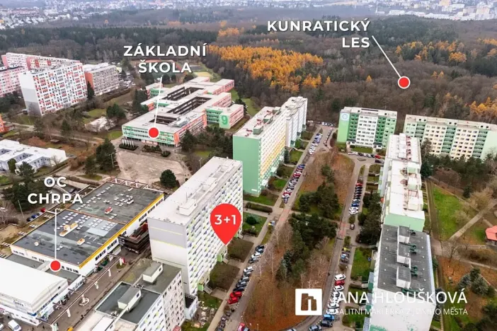 Prodej bytu 3+1, Praha - Chodov, Augustinova, 75 m2