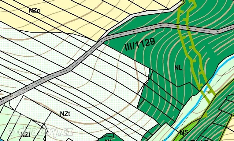 Dražba lesa, Chotýšany, 21423 m2