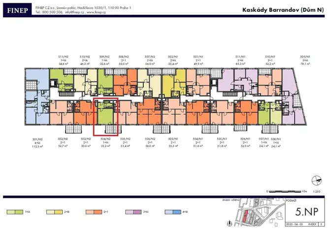 Prodej bytu 1+kk, Praha - Hlubočepy, Baarové, 33 m2