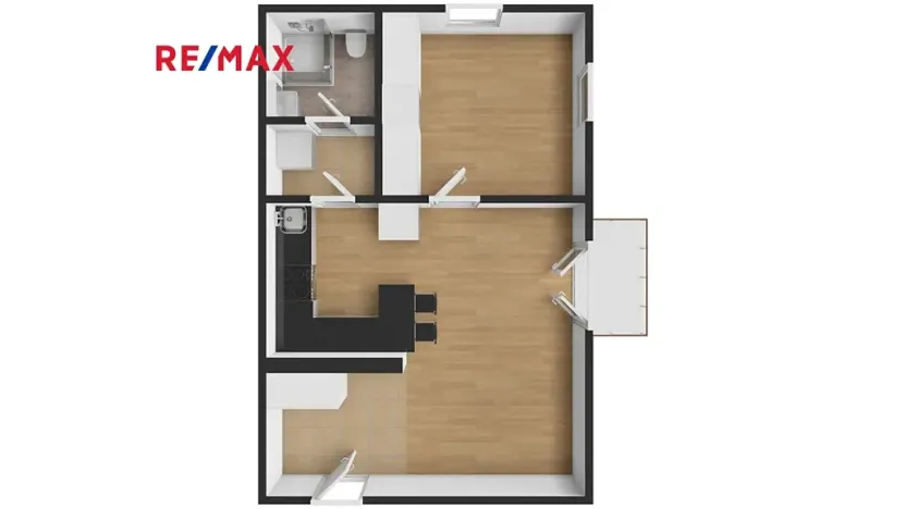 Pronájem bytu 2+kk, Zbůch, Brigádnická, 40 m2