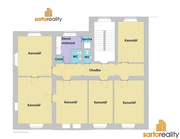 Pronájem kanceláře, Ústí nad Labem, Žižkova, 180 m2