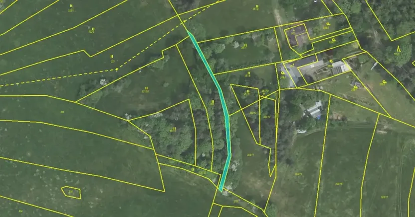 Dražba pozemku, Věšín, 293 m2