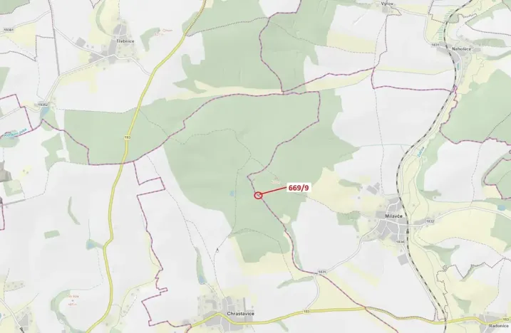 Dražba lesa, Chrastavice, 32 m2