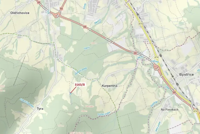 Dražba lesa, Třinec, 1981 m2