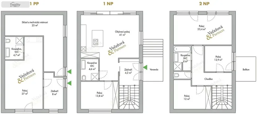Pronájem rodinného domu, Praha - Břevnov, Oddělená, 250 m2