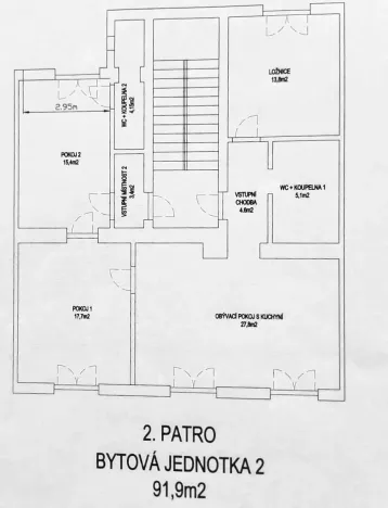 Pronájem bytu 4+kk, Pardubice, 91 m2