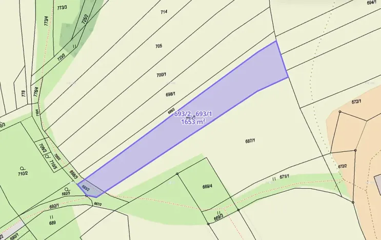 Prodej louky, Obora, 40844 m2