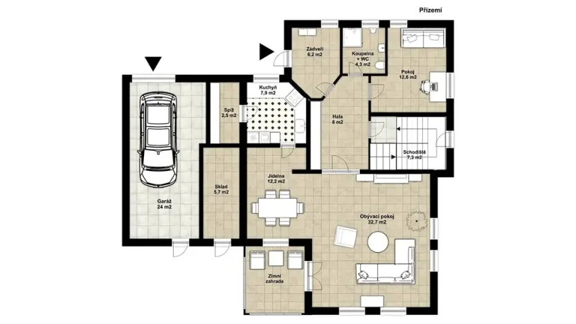 Pronájem rodinného domu, Praha - Jinonice, Souběžná I, 310 m2