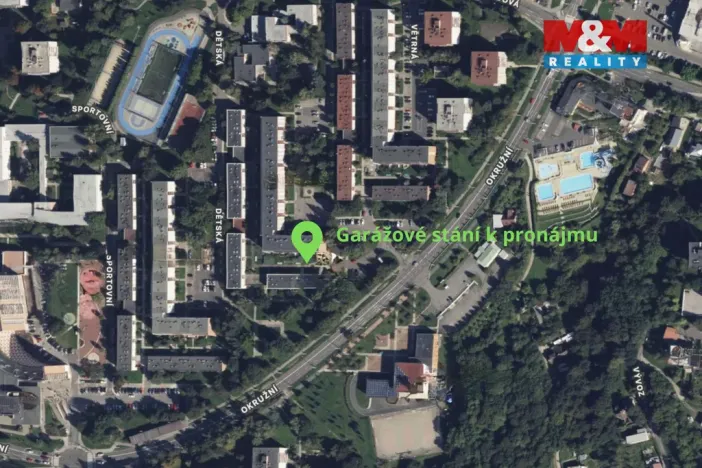 Pronájem garážového stání, Zlín, U Trojáku, 13 m2