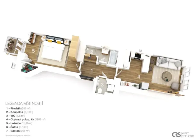 Prodej bytu 2+kk, Praha - Vyšehrad, Vratislavova, 56 m2