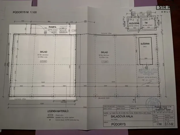 Pronájem skladu, Pržno, 230 m2