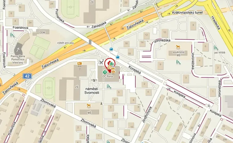 Pronájem skladu, Brno, náměstí Svornosti, 86 m2