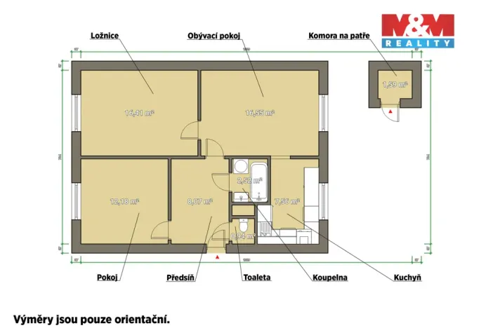 Prodej bytu 3+1, Mariánské Lázně - Úšovice, Hroznatova, 64 m2